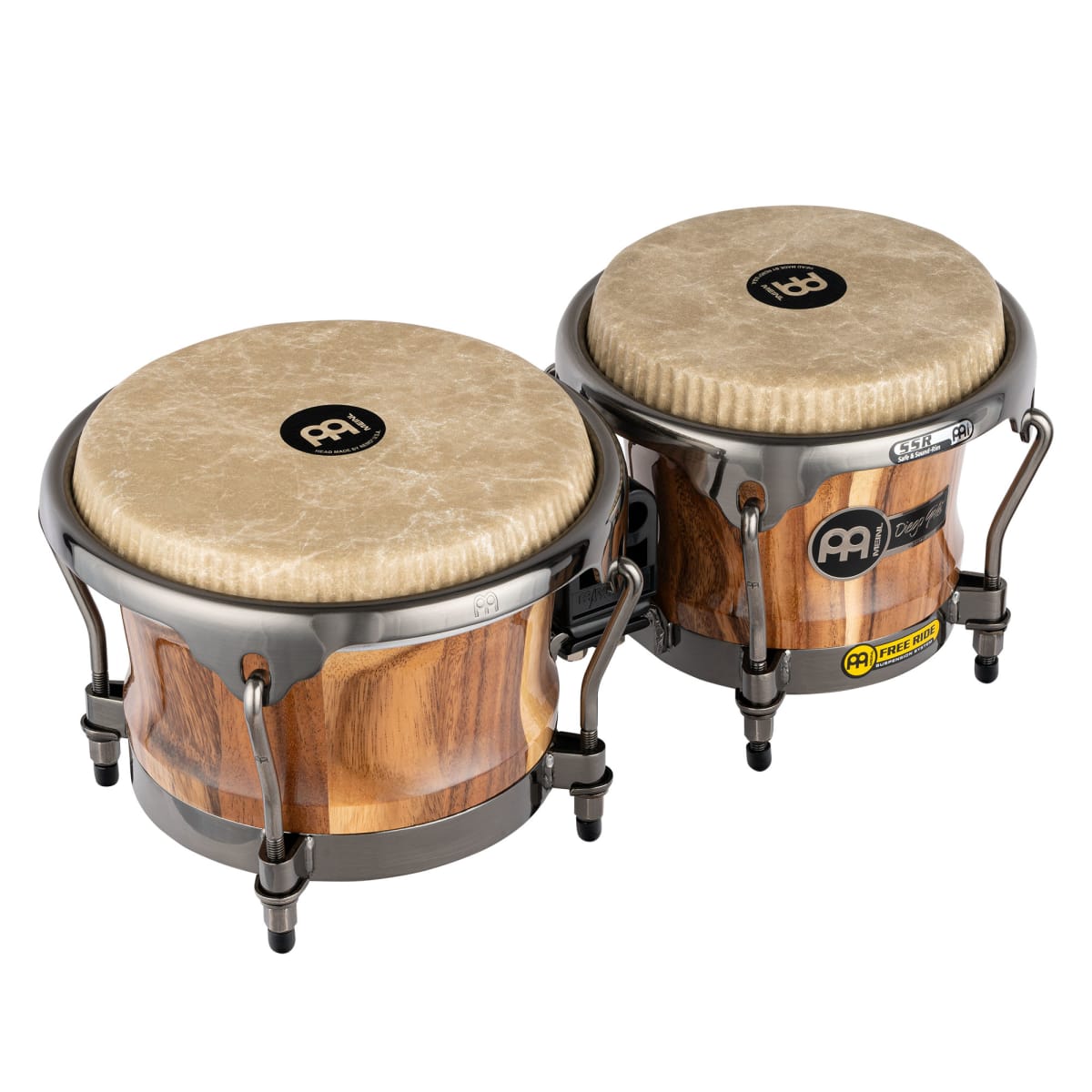 BONGO DIEGO GALE CHAMCHURI WOOD  REMO FIBERSKYN HEADS ARTIST SERIES WOOD DGR400CW MEINL PERCUSSION 1