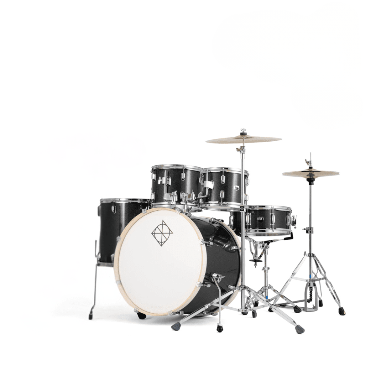 BATERIA 5 PIEZAS CON HARDWARE MISTY BLACK 12,13,16,22,14x5,5  PODSP522BMBK SPARK DIXON2