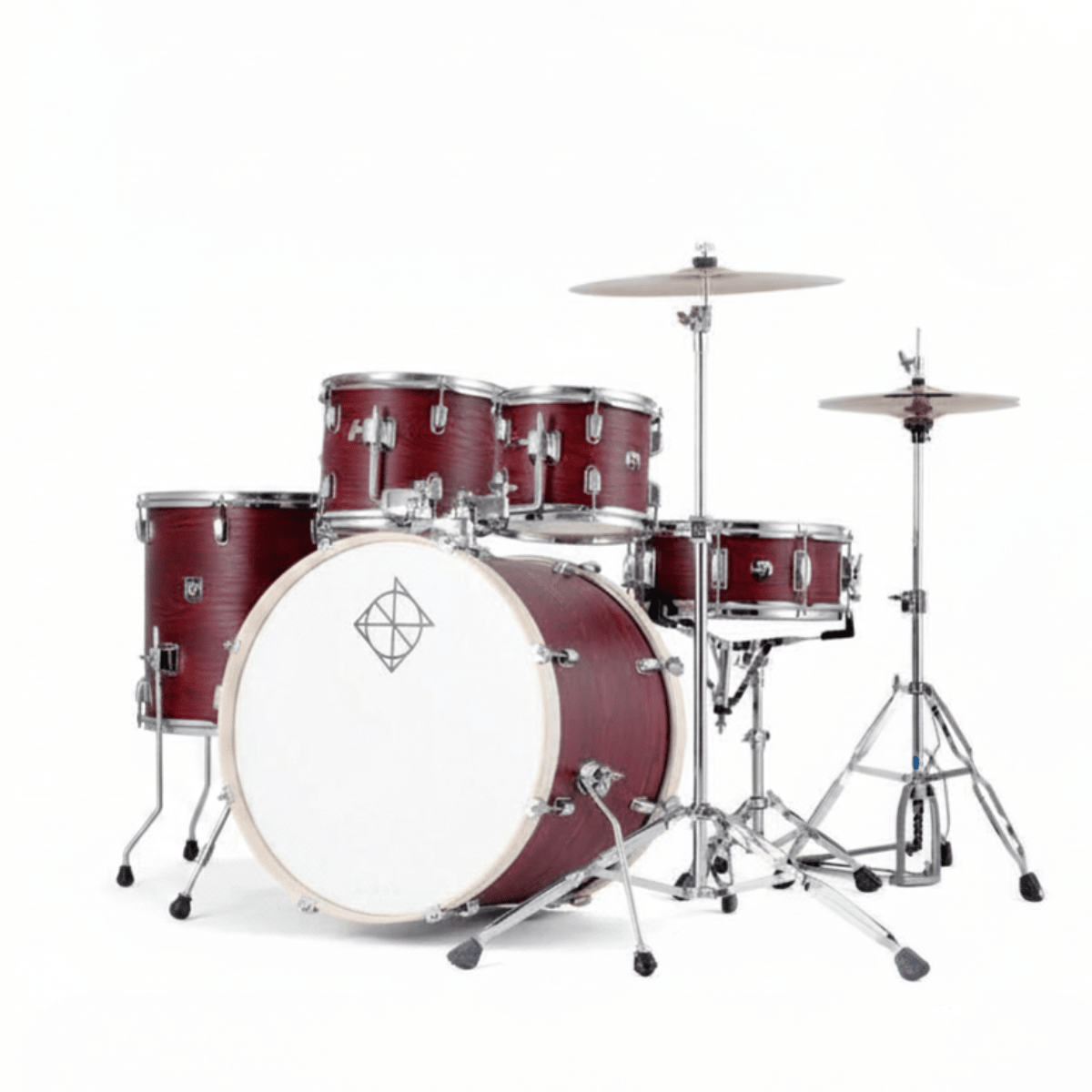 BATERIA 5 PIEZAS CON HARDWARE RED OAK 10,12,14,20,14x5,5 PODSP520C2RO SPARK DIXON 1