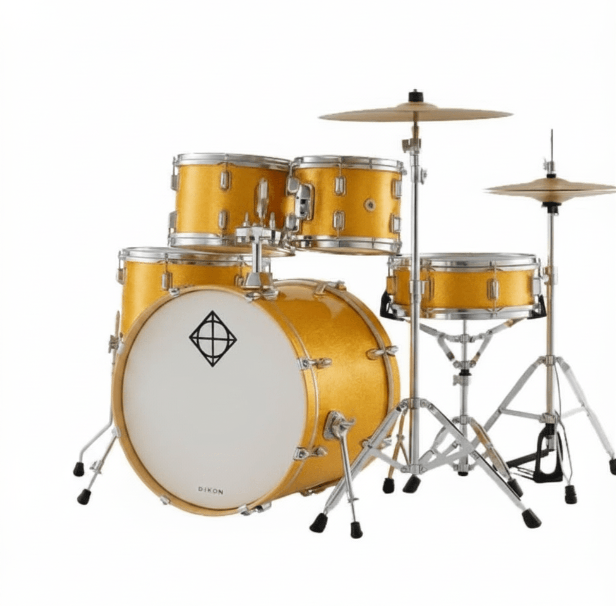 BATERIA 5 PIEZAS CON HARDWARE MISTY GOLD 10,12,14,20,14x5,5 PODSP520BMGD SPARK DIXON 1
