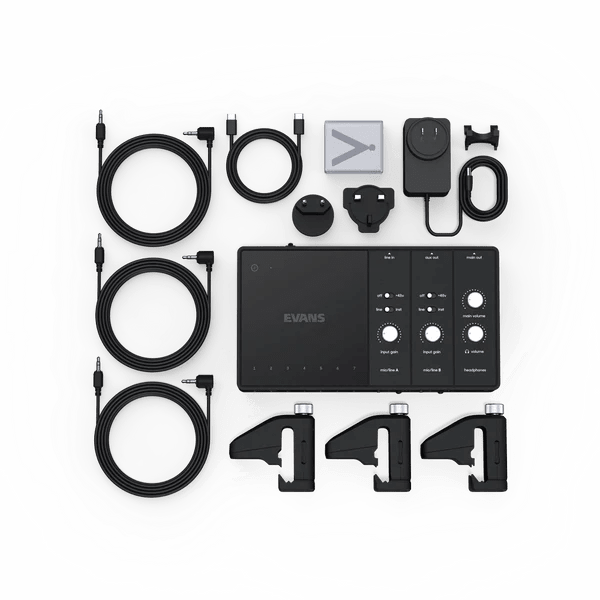 SISTEMA DE SONIDO DE PERCUSION SENSORIAL HIBRIDA EHSP-1-BUNDLE EVANS3