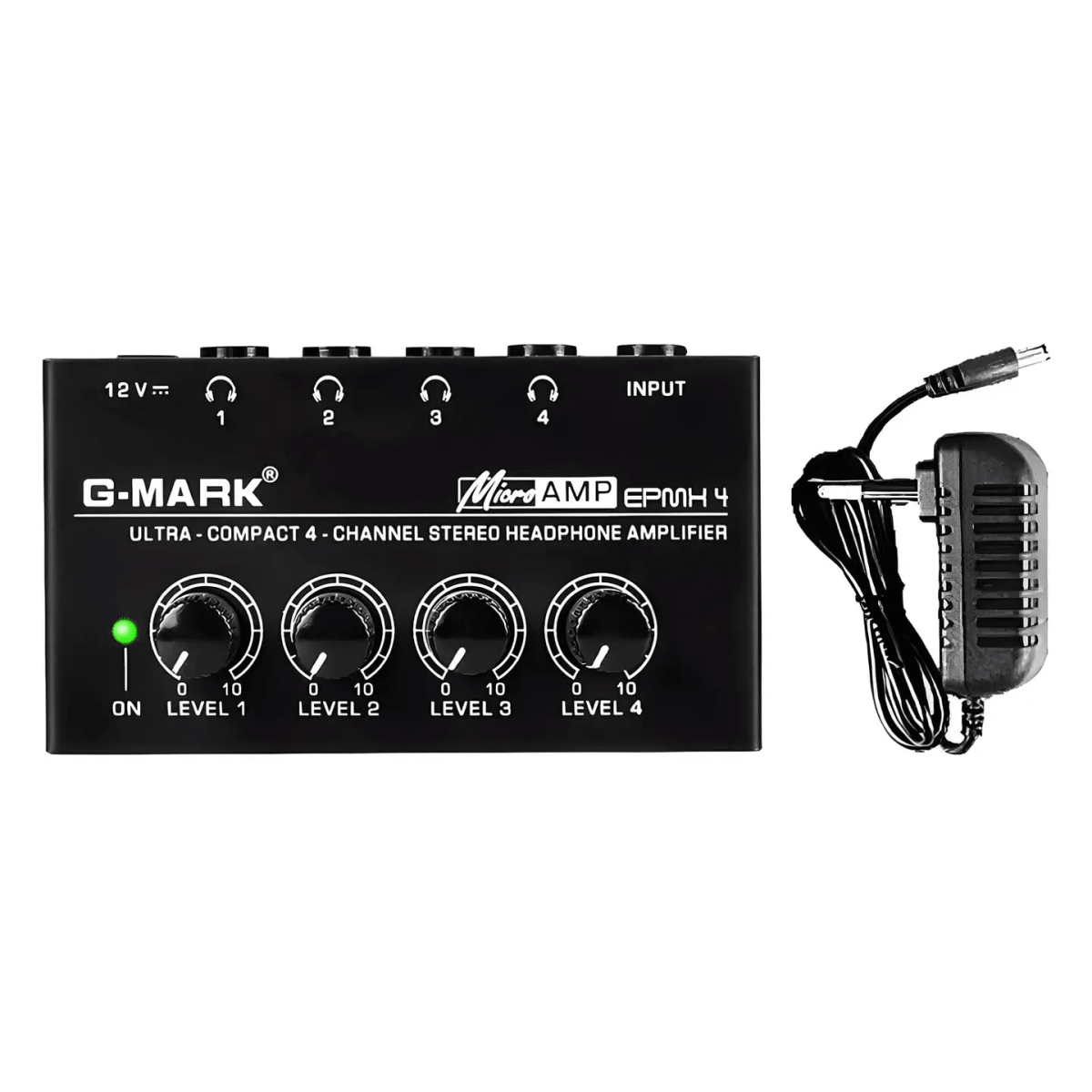 AMPLIFICADOR DE AUDIFONOS 4 SALIDAS EPMH4 G-MARK2