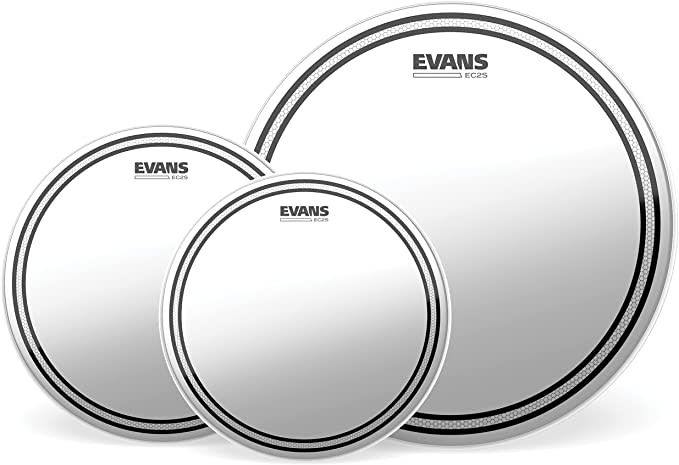 EVANS EC2 CLEAR FUSION + 14 HD DRY TOM PACK 1