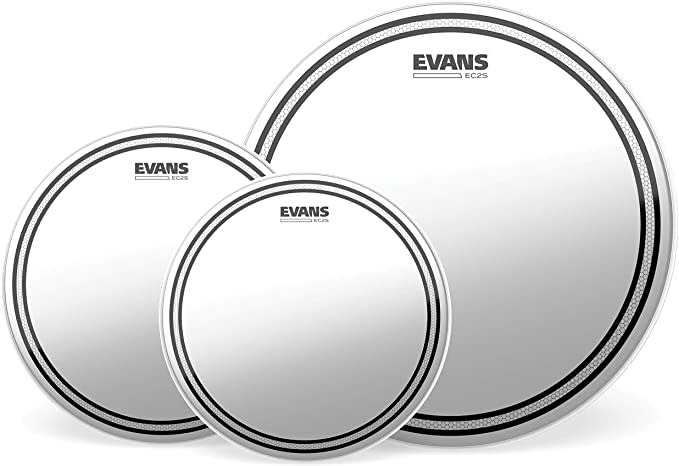 EVANS EC2 CLEAR ROCK + 14 HD DRY TOMPACK 1