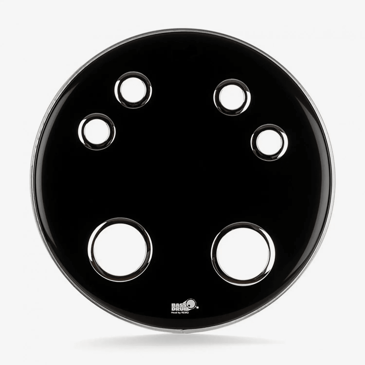 PARCHE RESONANTE BOMBO EBONY 6 PERFORACIONES 22' ES-222442C BASS DRUM O'S 1