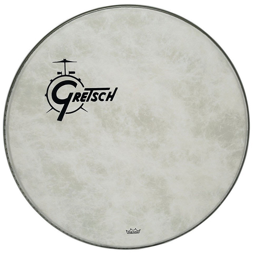 PARCHE DE BOMBO FRONTAL GRETSCH 24 TIPO REMO FYBERSKIN 1