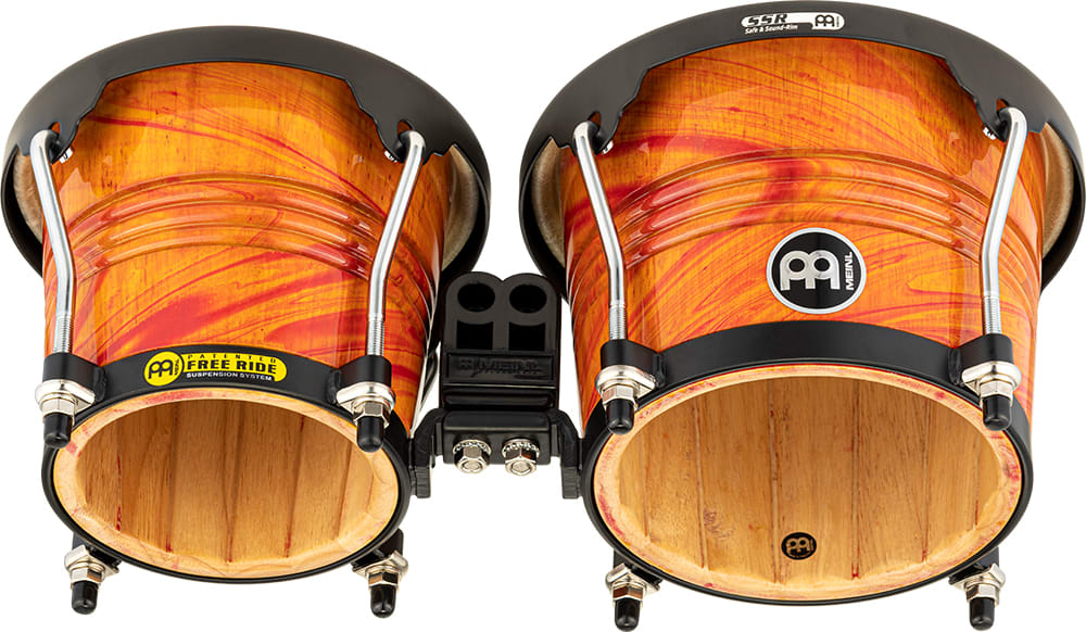 BONGO MARATHON WOOD DESIGNER SERIES AMBER FLAME FWB190AF MEINL3