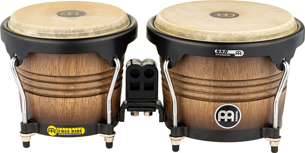 WOOD BONGO ANTIQUE TABACCO BURST MARATHON SERIES FWB190ATB-M MEINL PERCUSSION2