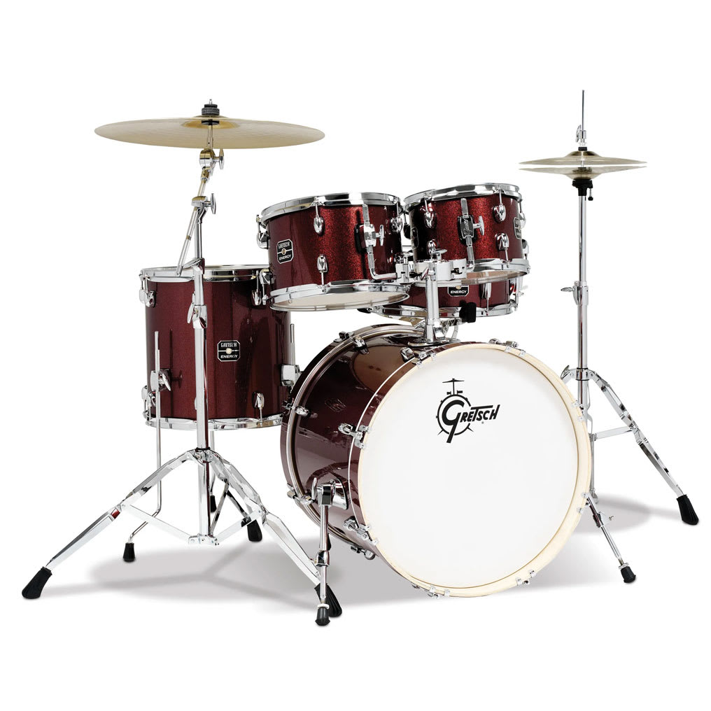 GRETSCH ENERGY 10,12,14,20 + 14 X 5,5 RUBY SPARKLE 1