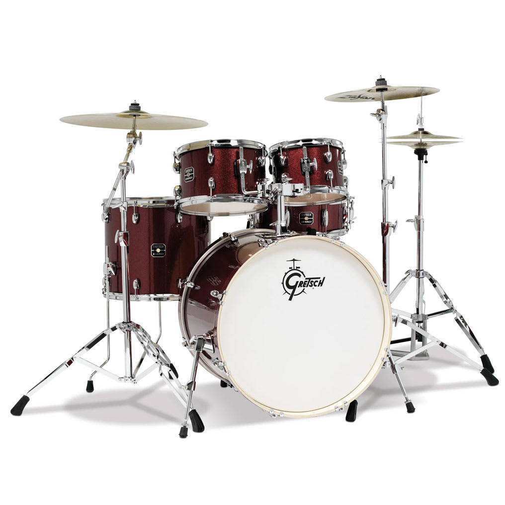 GRETSCH ENERGY 10,12,16,22 + 14 X 5,5 RUBY SPARKLE 1