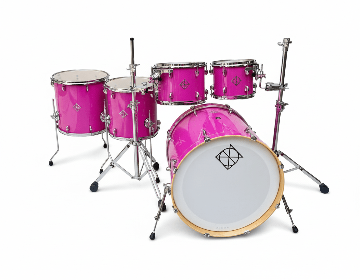 SET FUSE MAPLE GLOSS PURPLE 10,12,16,22 14X6,5 + TIMBAL 14 DE REGALO 1