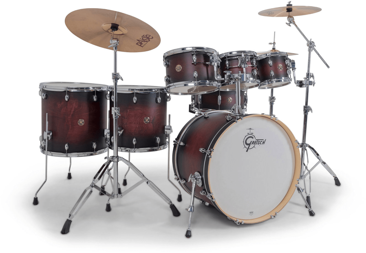 SHELLPACK CATALINA MAPLE 8,10,12,14,16,22 + 14X6.5 SATIN DEEP CHERRY BURST CM2-E627-SDCB GRETSCH 1