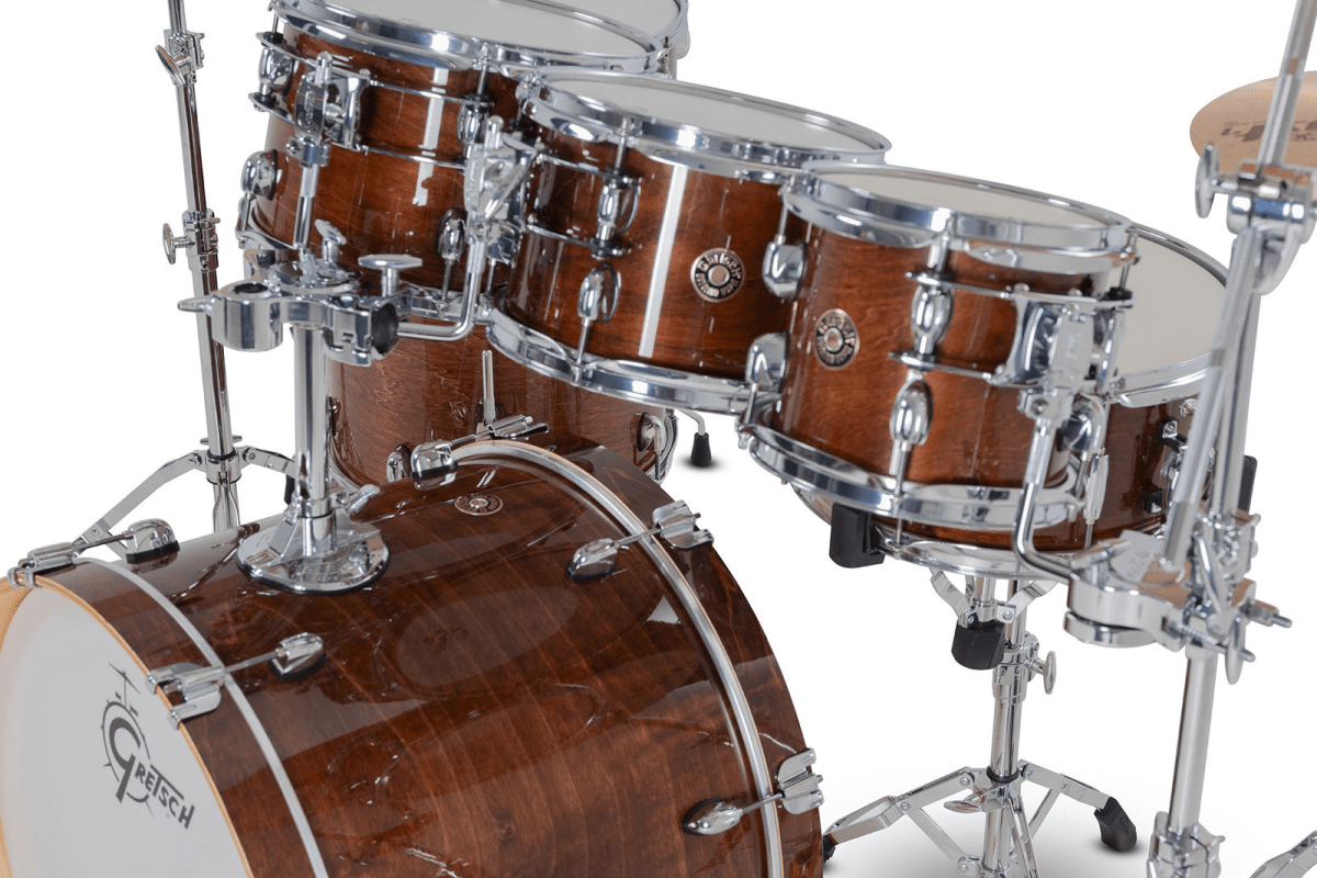 SHELLPACK CATALINA MAPLE 8,10,12,14,16,22 + 14X6.5 WALNUT GLAZE CM2-E627-WG GRETSCH3