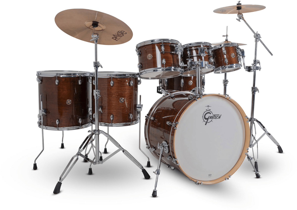 SHELLPACK CATALINA MAPLE 8,10,12,14,16,22 + 14X6.5 WALNUT GLAZE CM2-E627-WG GRETSCH2