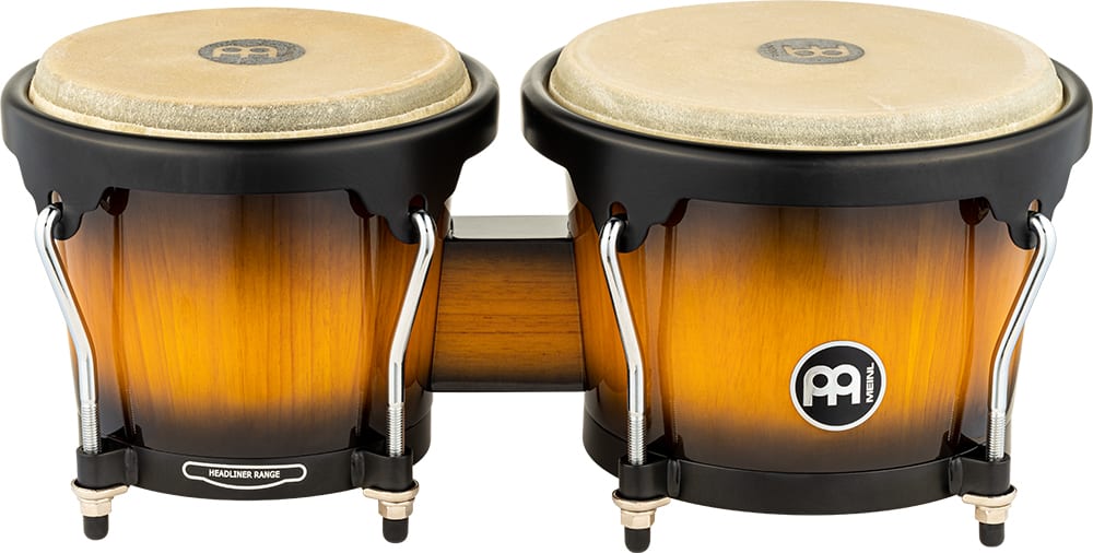 WOOD BONGO VINTAGE SUNBURST HEADLINER SERIES HB100VSB MEINL PERCUSSION2