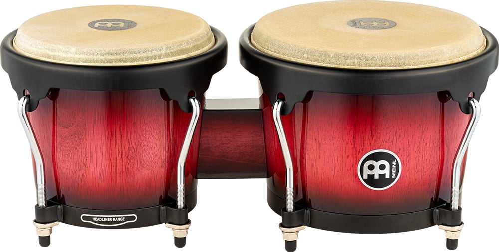 WOOD BONGO WINE RED BURST HEADLINER SERIES HB100WRB MEINL PERCUSSION2