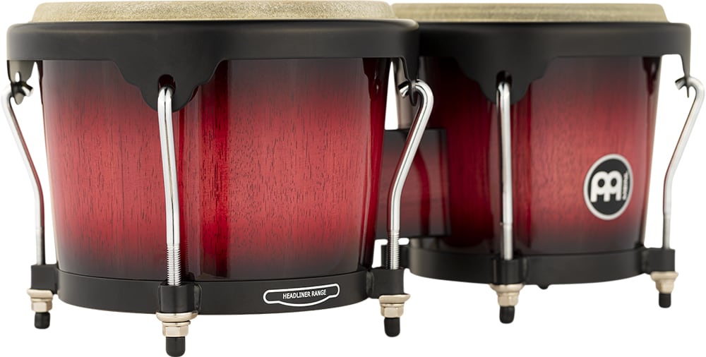 WOOD BONGO WINE RED BURST HEADLINER SERIES HB100WRB MEINL PERCUSSION5