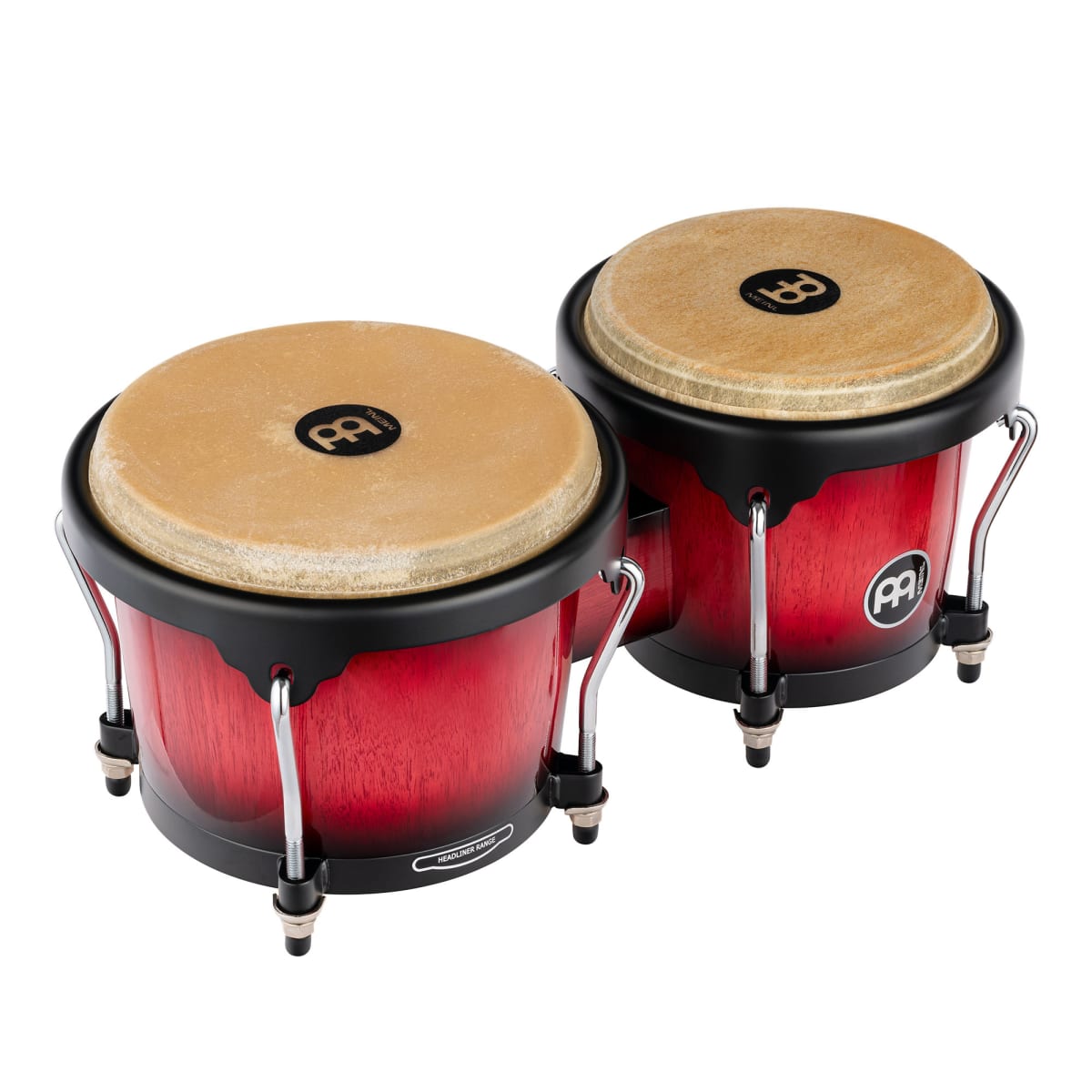 WOOD BONGO WINE RED BURST HEADLINER SERIES HB100WRB MEINL PERCUSSION 1