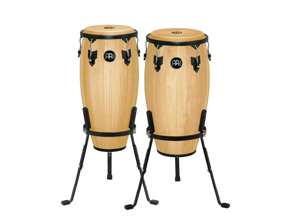 CONGA SET 11 & 12 HEADLINER SERIES NATURAL BASKET STAND HAND SELECTED BUFFALO HC512NT MEINL PERCUSSION 1