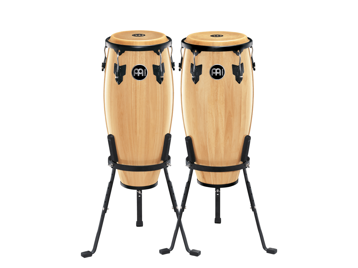 CONGA SET 10 & 11 HEADLINER SERIES NATURAL BASKET STAND HAND SELECTED BUFFALO HC555NT MEINL PERCUSSION 1