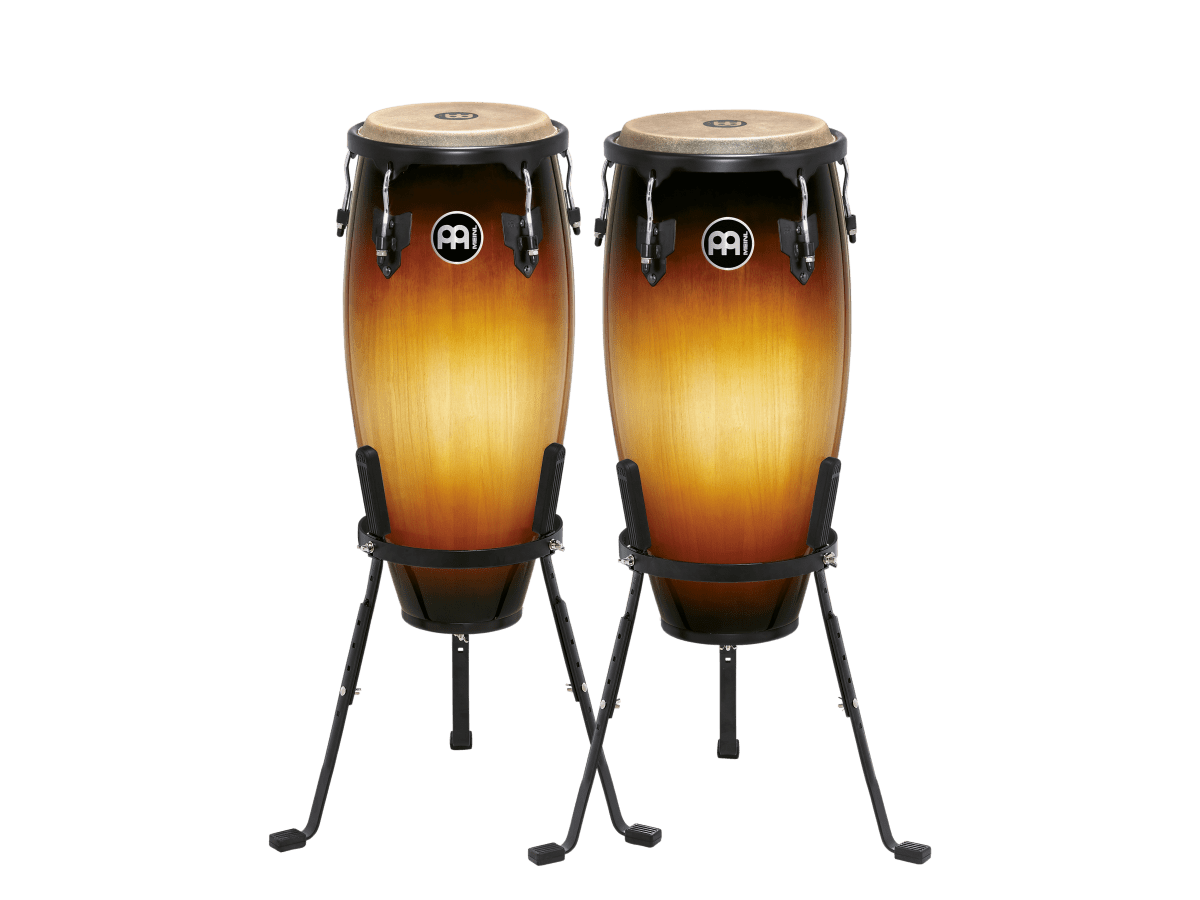 CONGA SET 10 & 11 HEADLINER SERIES VINTAGE SUNBURST BASKET STAND HAND SELECTED  HC555VSB MEINL PERCUSSION 1