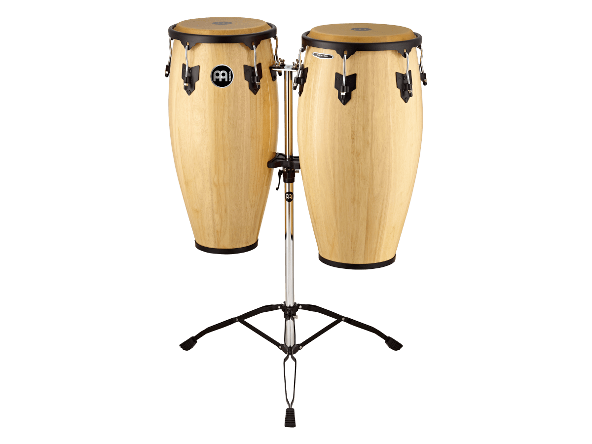 CONGA SET 11 & 12 HEADLINER SERIES NATURAL DOUBLE STAND HAND SELECTED BUFFALO HC812NT MEINL PERCUSSION 1