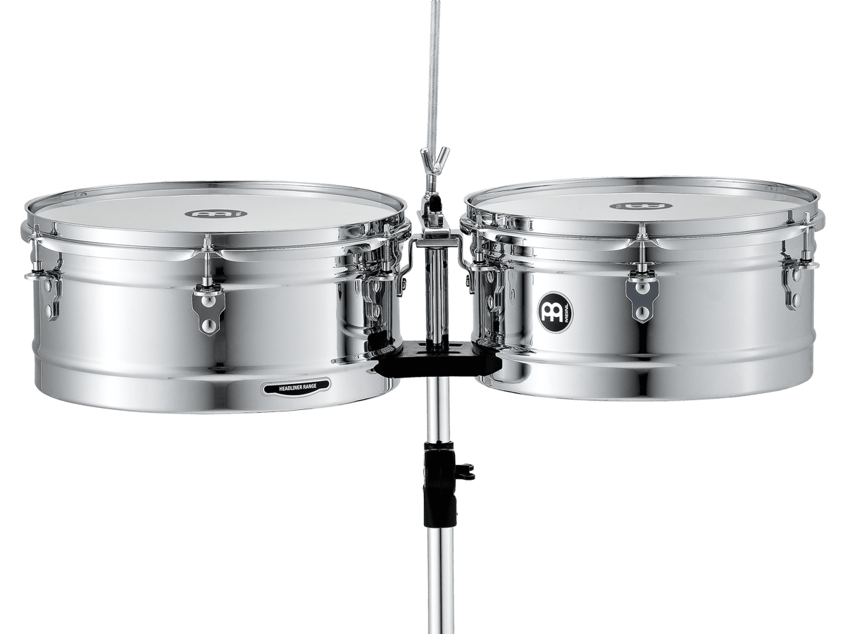 TIMBALES 13 & 14 HEADLINER SERIES  CHROME HT1314CH MEINL PERCUSSION 1