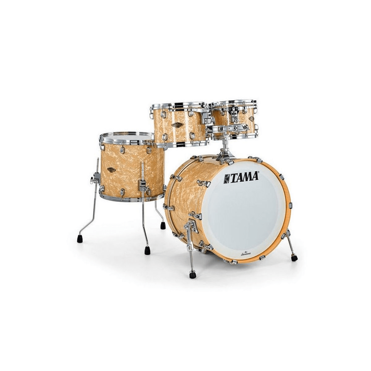 SHELLPACK 4 PCS + TOM HOLDER STARCLASSIC WALNUT/BIRCH VINTAGE MARINE PEARL WBR42S-VMP TAMA 1