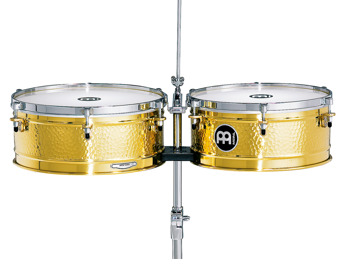 TIMBALES 14 & 15 ARTIST SERIES LUIS CONTE SOLID BRASS LC1BRASS MEINL PERCUSSION 1