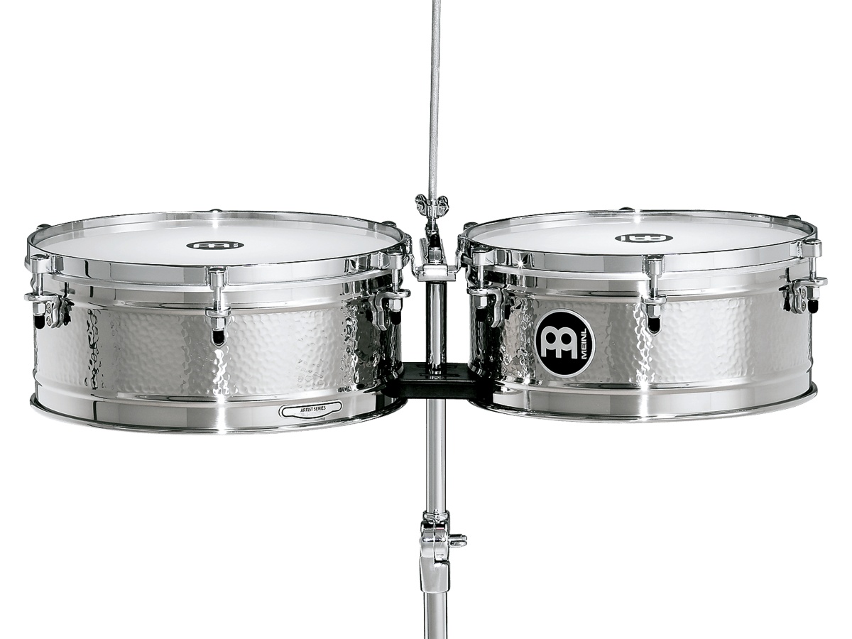 TIMBALES 14 & 15 ARTIST SERIES LUIS CONTE STAINLESS STEEL LC1STS MEINL PERCUSSION 1