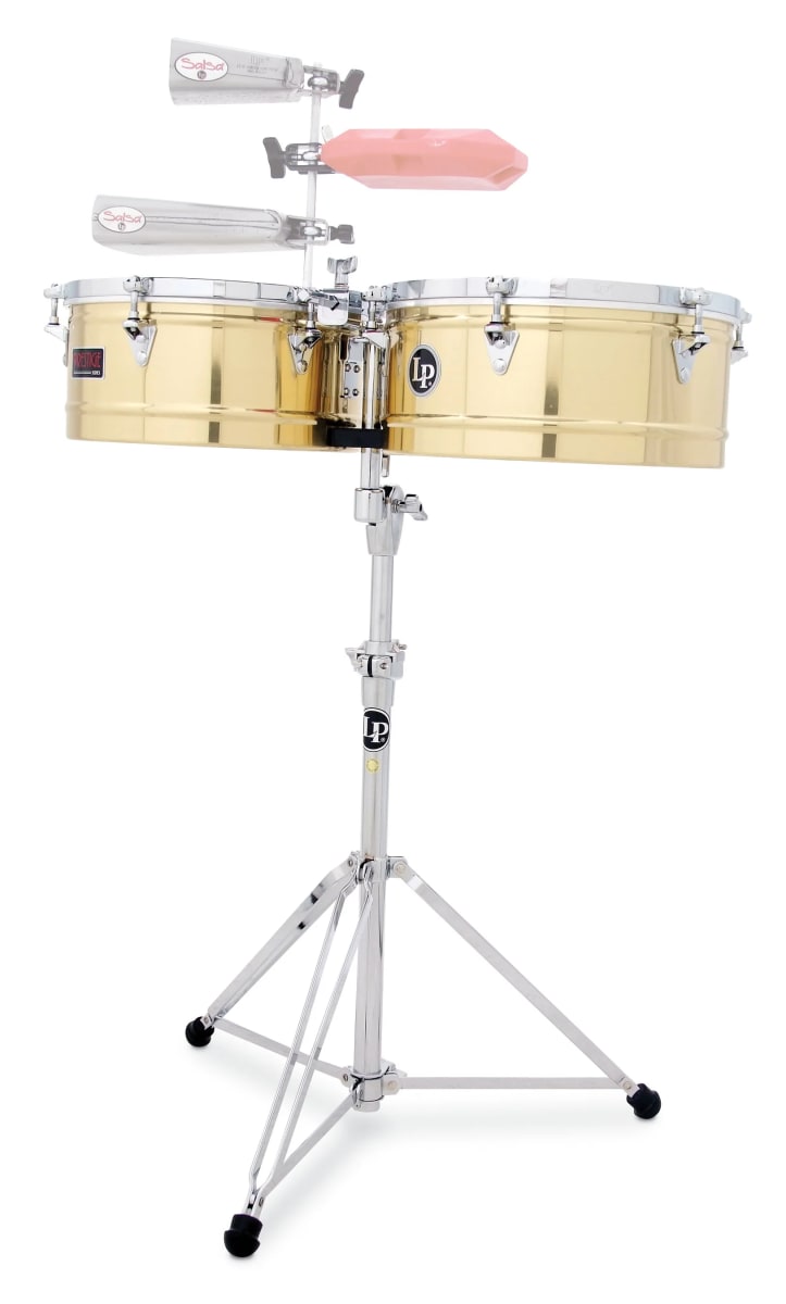 TIMBALES PRESTIGE TT 13-14 BRASS CR LP1314-B LP 1