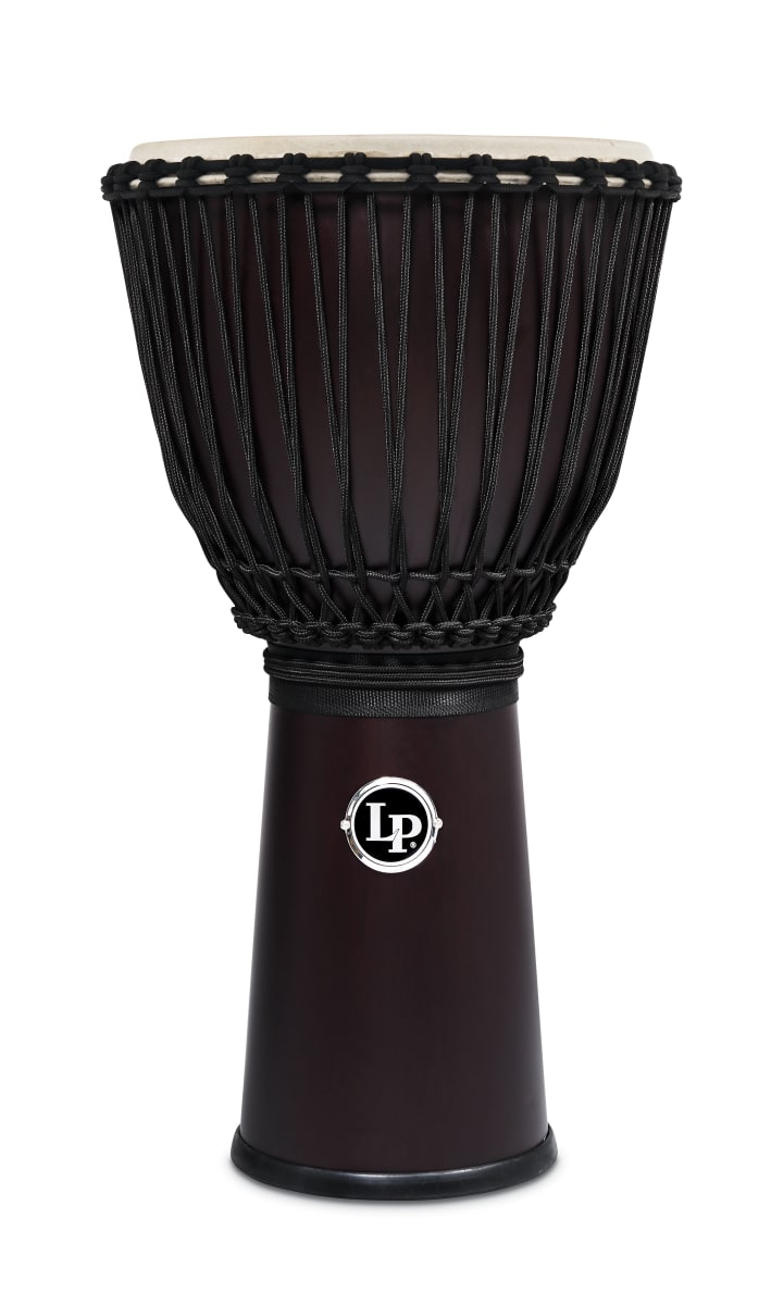 DJEMBE 12 1/2 ROPE TUNED DARK WOOD LP799-DW 1