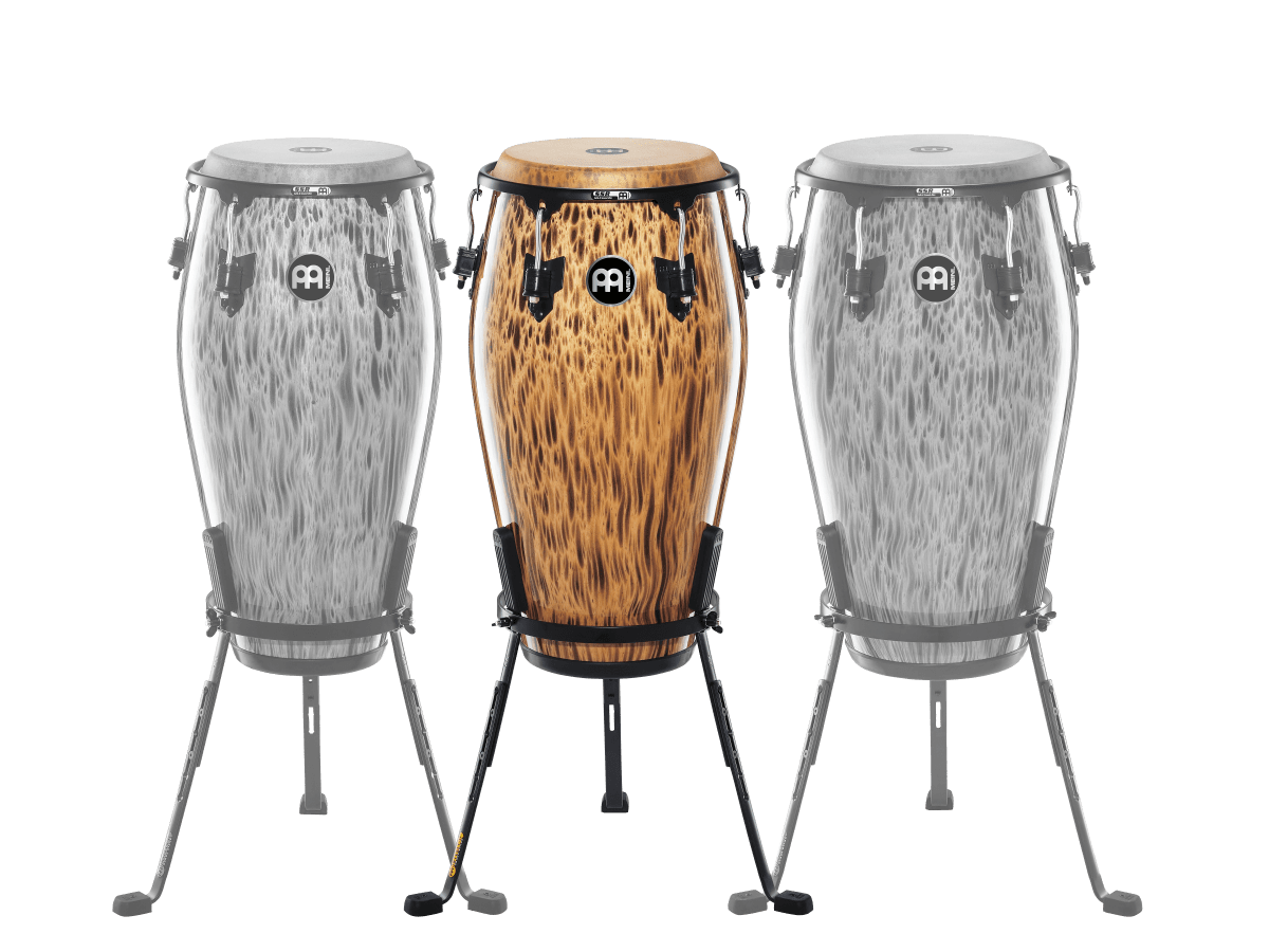 CONGA 11 3/4 MARATHON DESIGNER SERIES CONGA LEOPARD BURL TRUE SKIN BUFFALO HEAD MCC1134LB MEINL PERCUSSION2