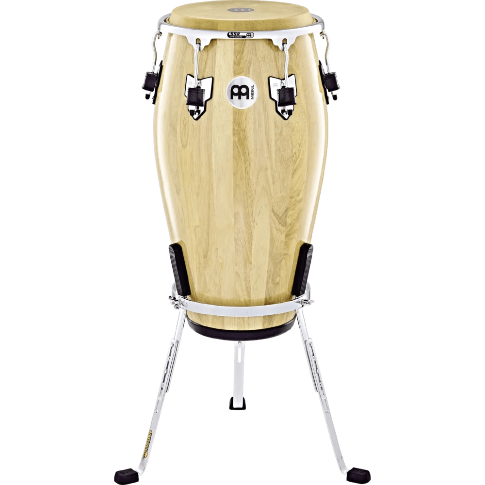 CONGA 11 3/4 MARATHON EXCLUSIVE SERIES CONGA NATURAL CHROME PLATED HW TRUE SKIN BUFFA MEC1134NT-CH MEINL PERCUSSION 1