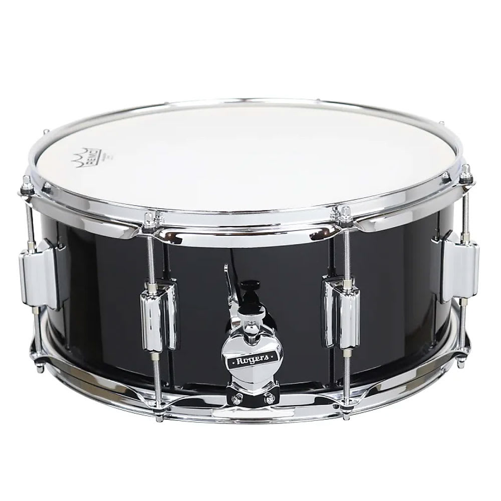 ROGERS TAMBOR POWERTONE  14 X 6.5 PIANO BLACK NO.26-PB3