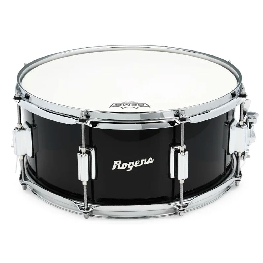 ROGERS TAMBOR POWERTONE  14 X 6.5 PIANO BLACK NO.26-PB 1