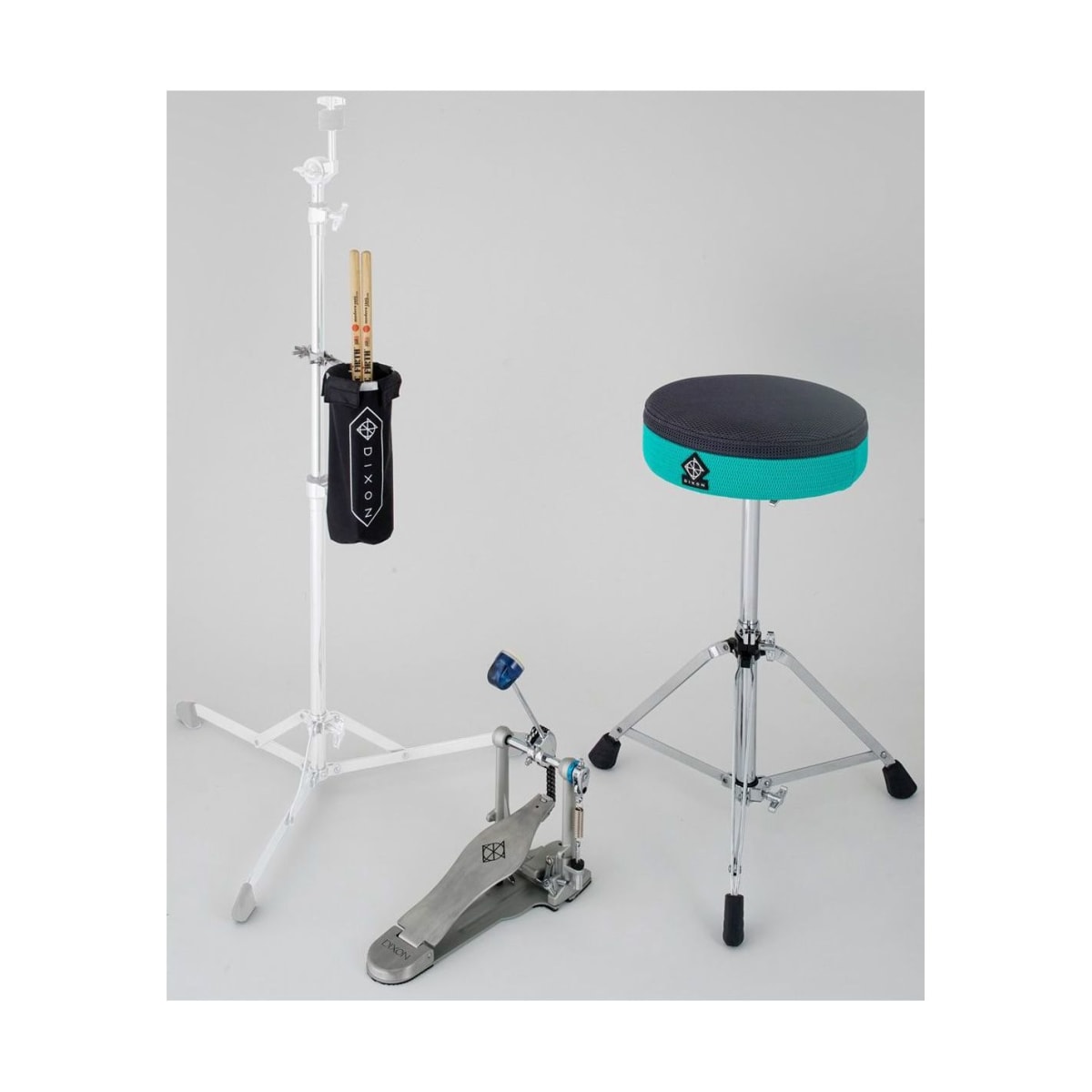 PACK SILLIN BLACK TEAL + PEDAL P2 + PORTABAQUETAS2