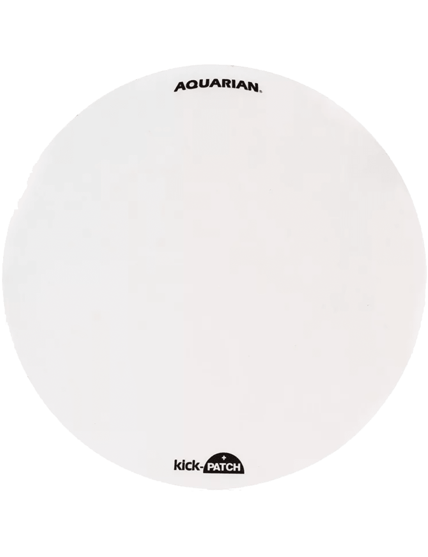 REPARADOR PARCHE DE BOMBO 12 BLANCO KICK PATCH  PA3 AQUARIAN 1