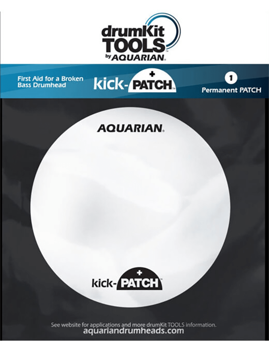 REPARADOR PARCHE DE BOMBO 12 BLANCO KICK PATCH  PA3 AQUARIAN2