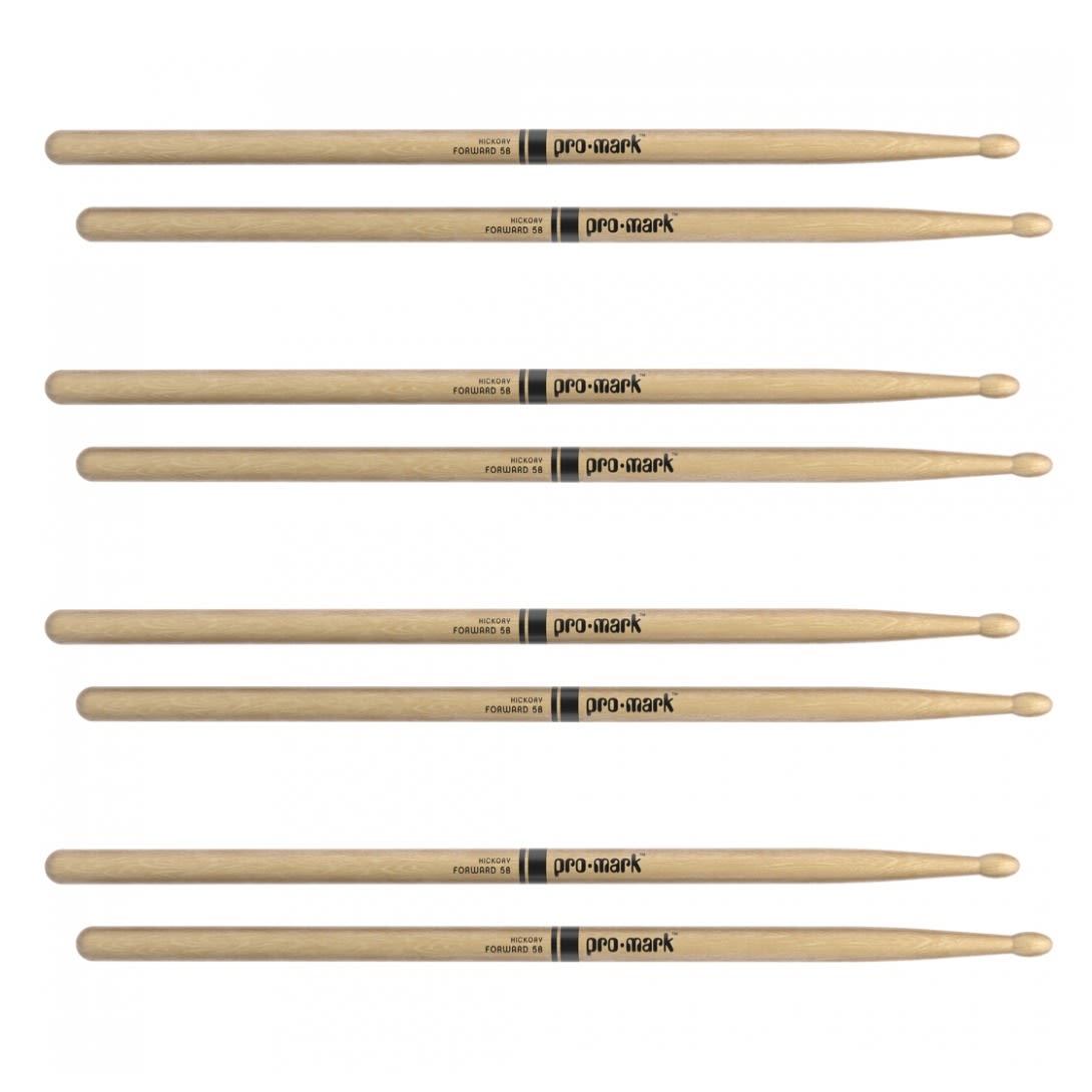 PROMARK BAQUETAS FORWARD 5B HICKORY 4PACK3