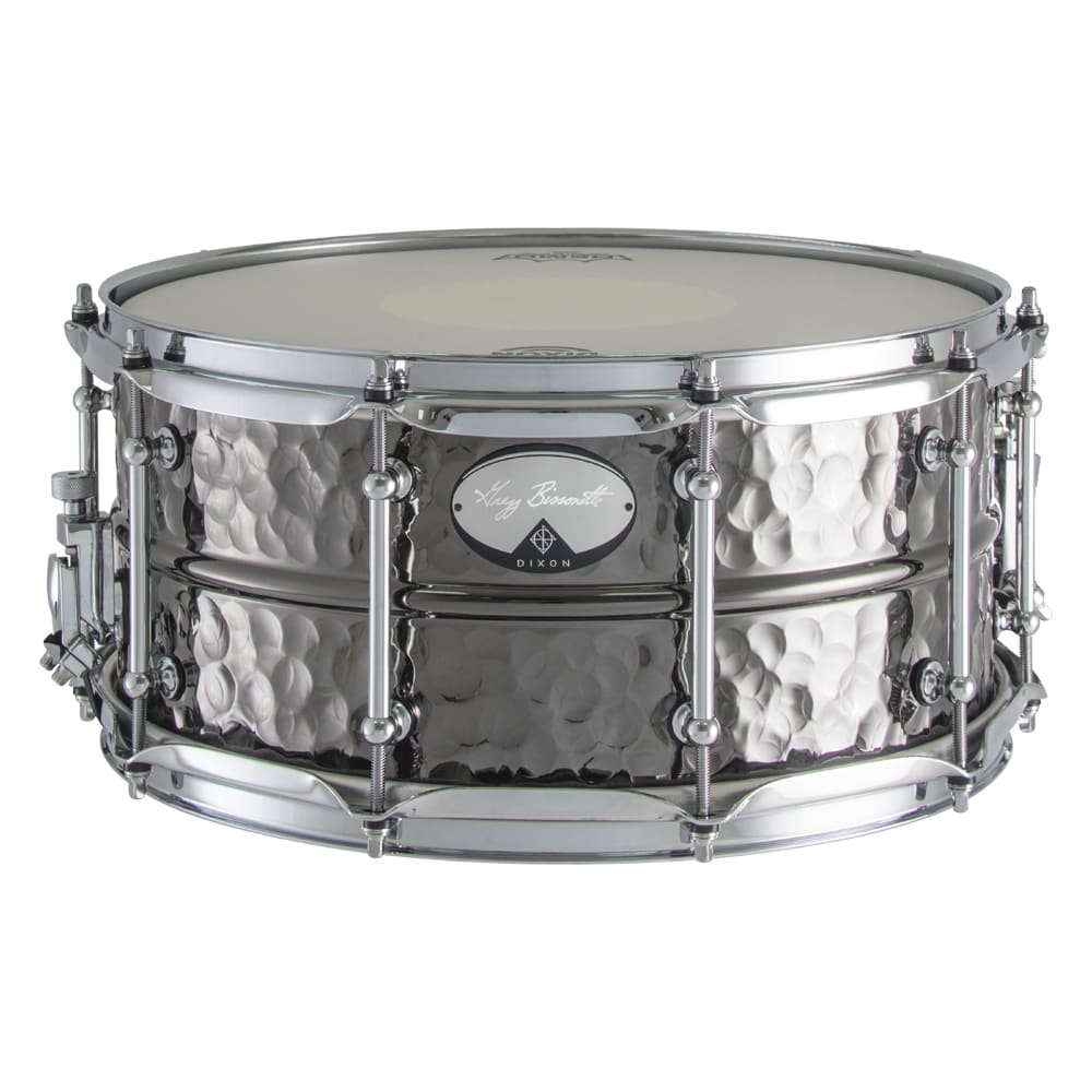 DIXON SIGNATURE TAMBOR GREGG BISSONETTE HAMMERED BRASS 14X6.5  1