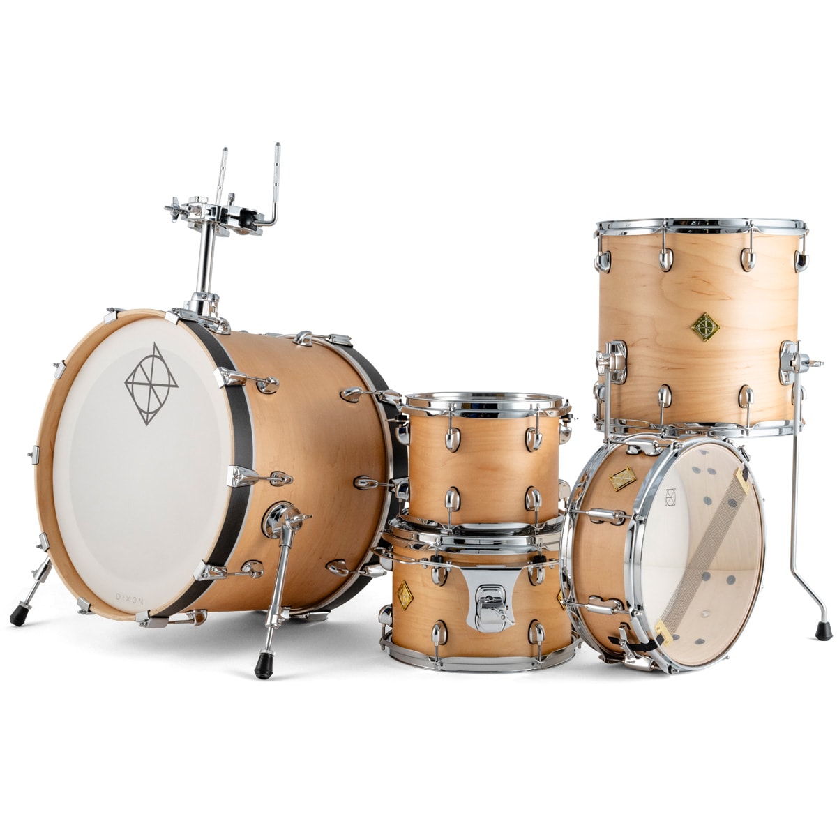 BATERIA CORNERSTONE HYBRID MAPLE 12,14,18,14x5,5 SATIN NATURAL PODCSTC418-01-SN DIXON 1