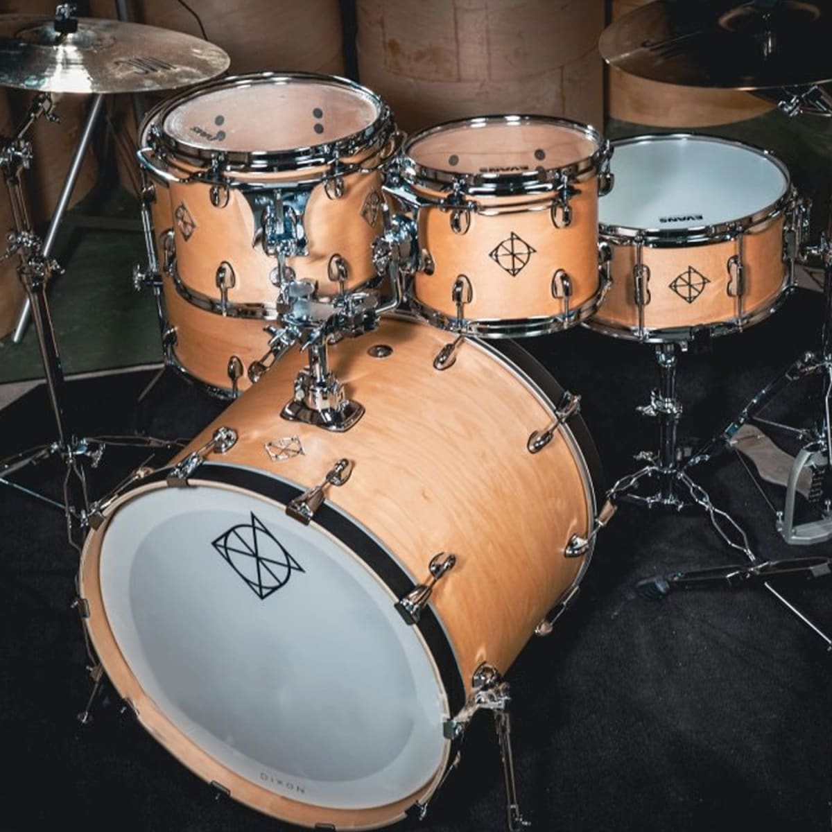 BATERIA CORNERSTONE MAPLE 10,12,16,22,14X6,5 SATIN NATURAL PODCSTM522-01-SN-PM DIXON2