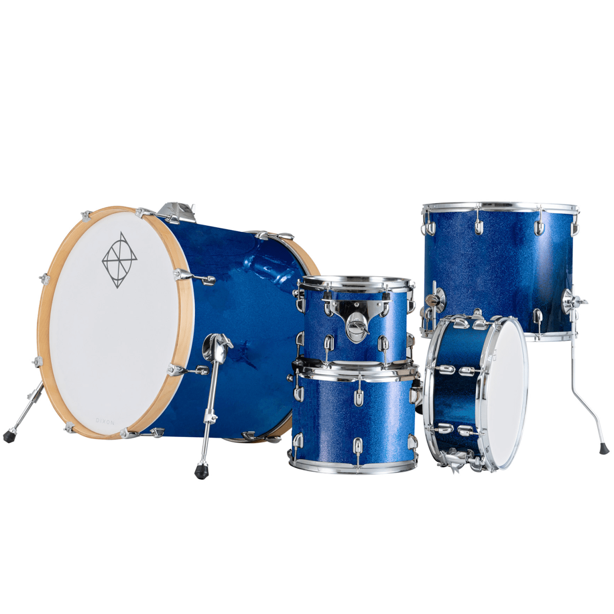 BATERIA 5 PIEZAS CON HARDWARE OCEAN BLUE SPARKLE 10,12,14,20,14x5,5 PODSP520BOBS SPARK DIXON2