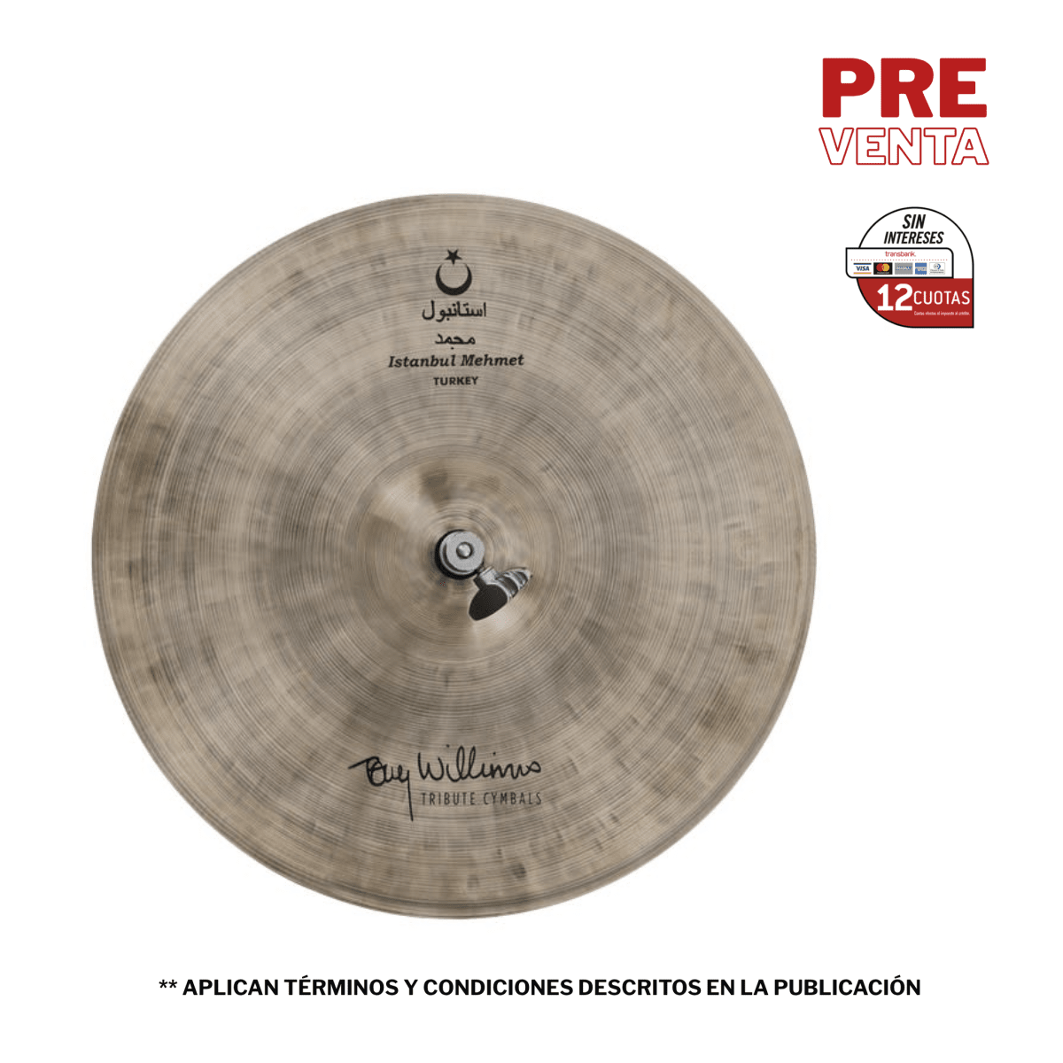 HI HAT 15 TONY WILLIAMS HIHAT TW-HH15 ISTANBUL MEHMET 1
