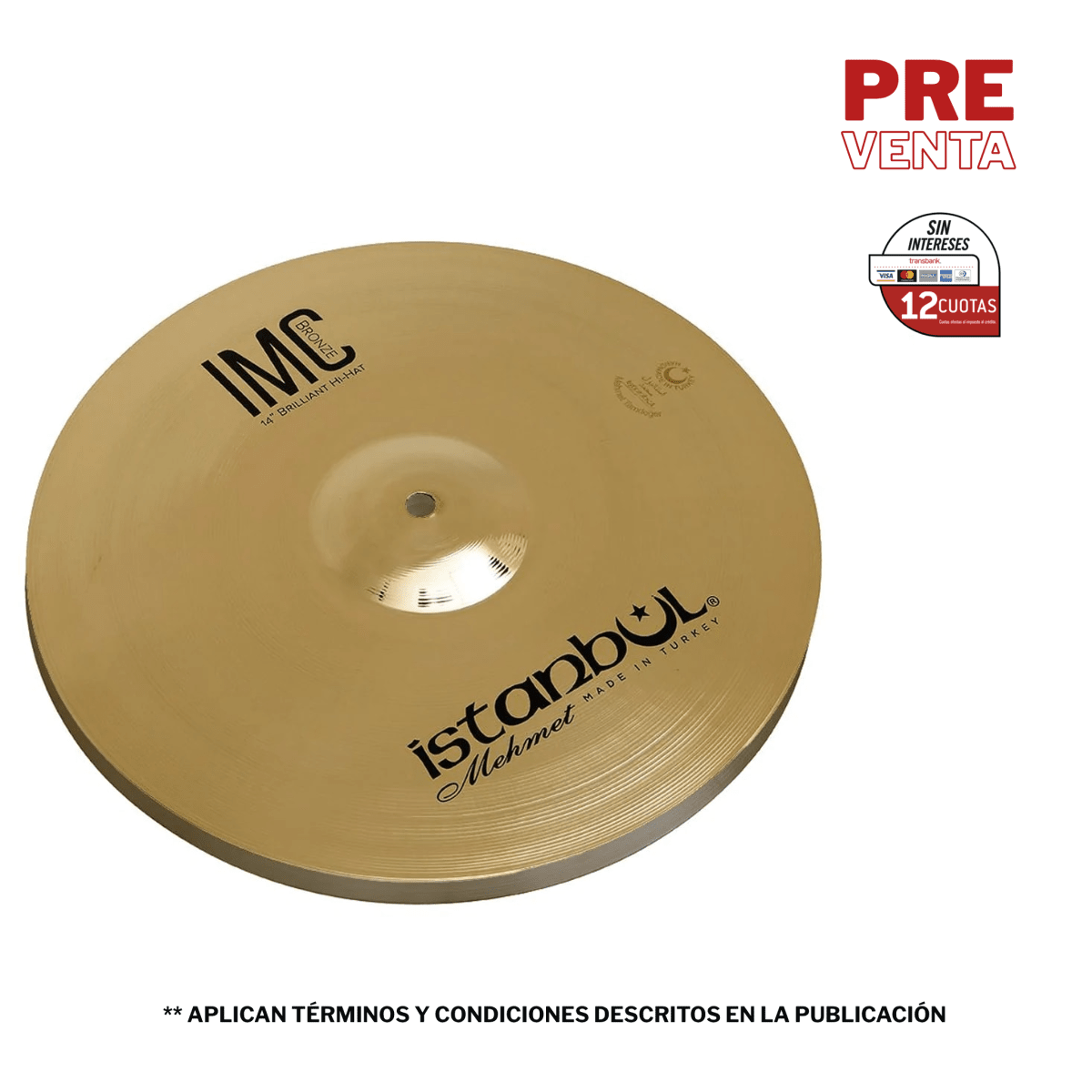 HIHAT 14 IMC BRONZE BRILLIANT HIHAT IMC-HHB14 ISTANBUL MEHMET 1