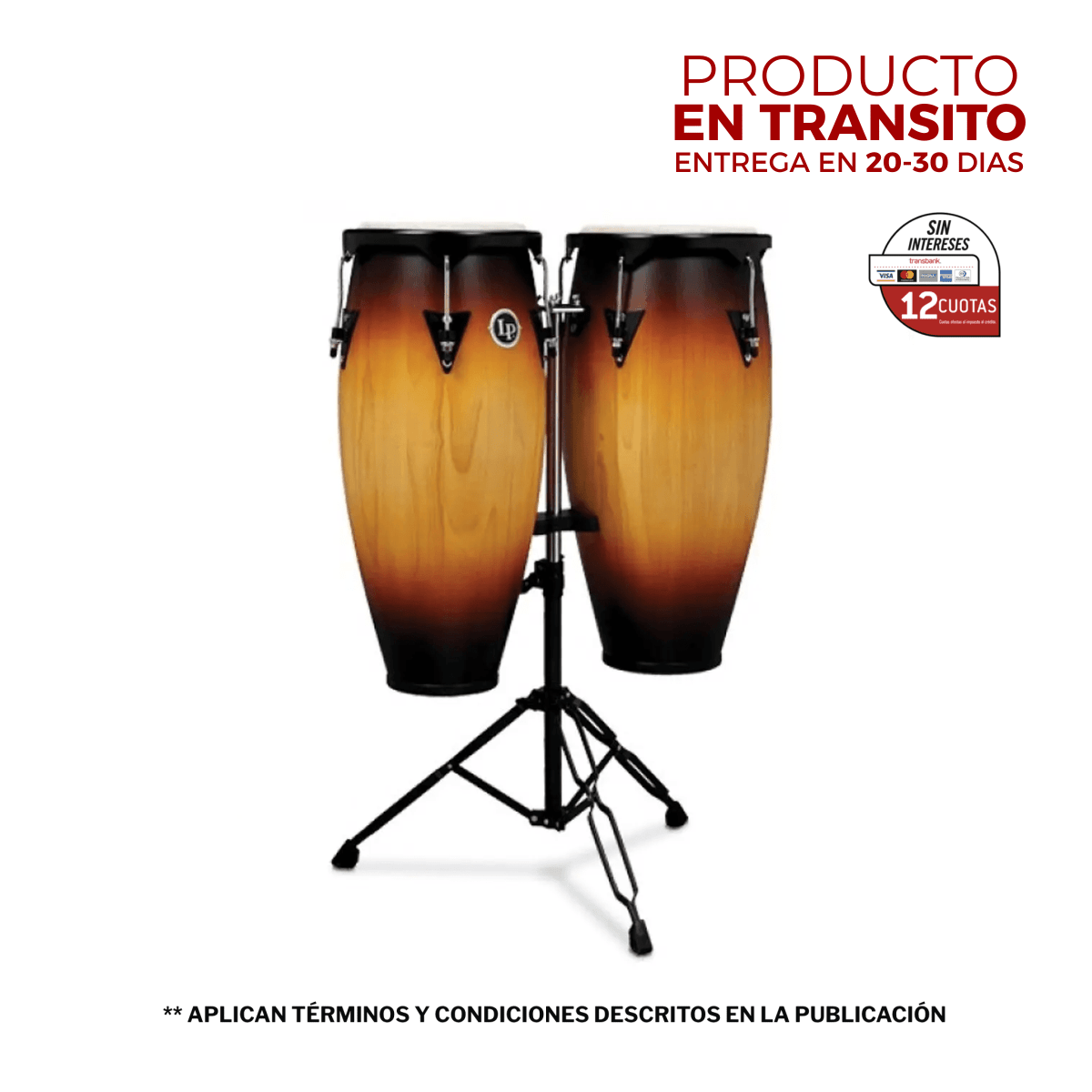 CONGAS C/ATRIL LP CITY 10-11 VINTAGE SUNBURST 1