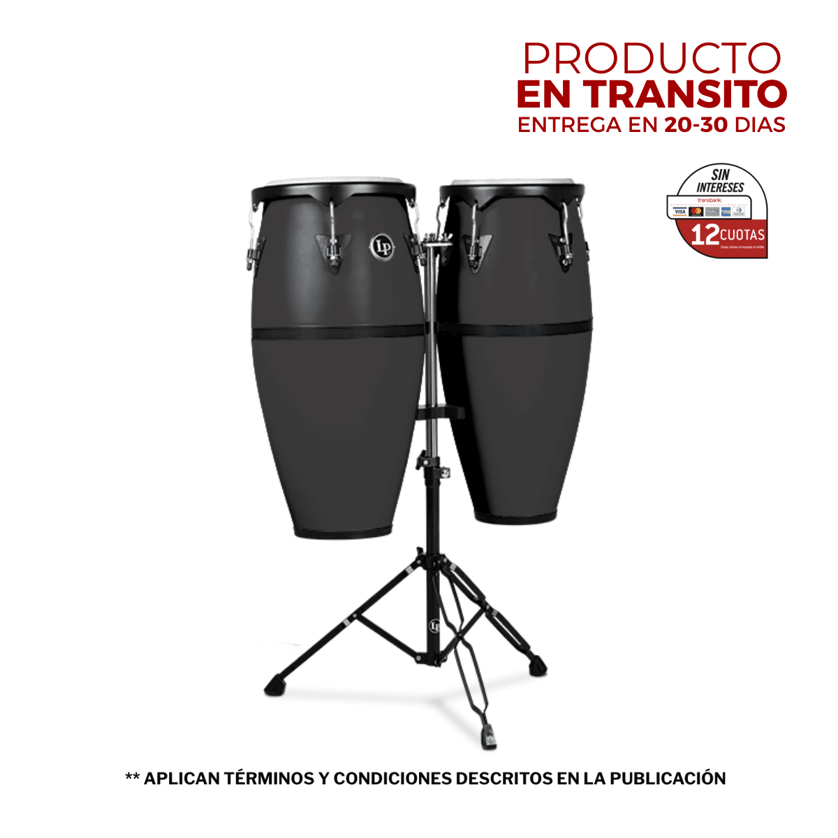 CONGA SET CON ATRIL 10-11 DISCOVERY - ONYX LP646D-OX LP 1