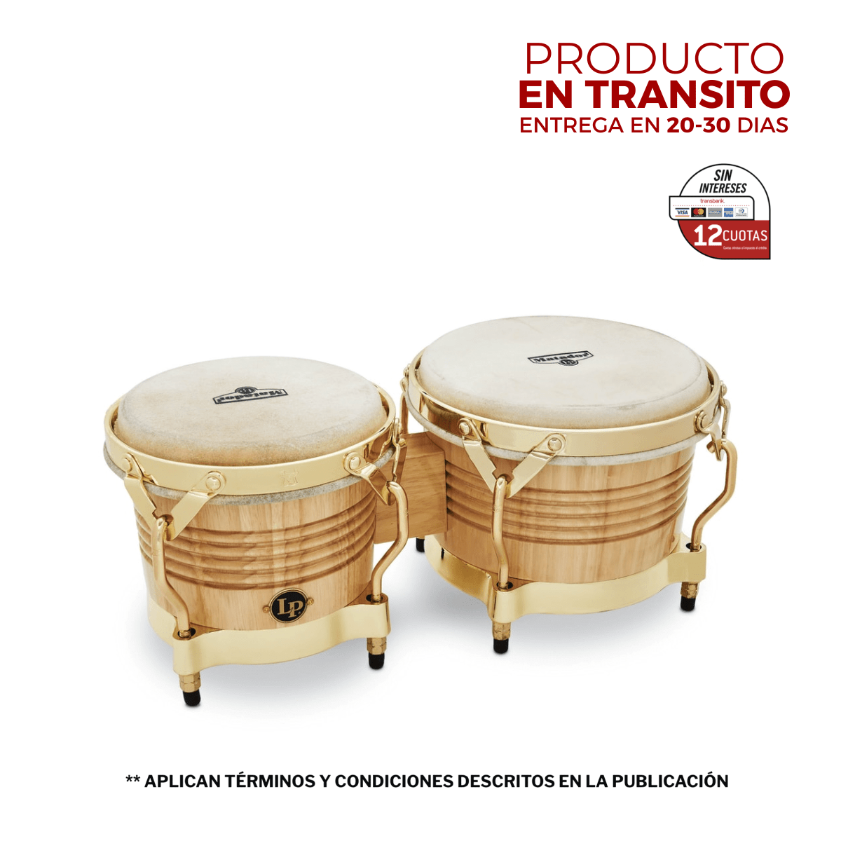 BONGO MATADOR 7 1/4 Y 8 5/8 PULGADAS M201-AW LP 1