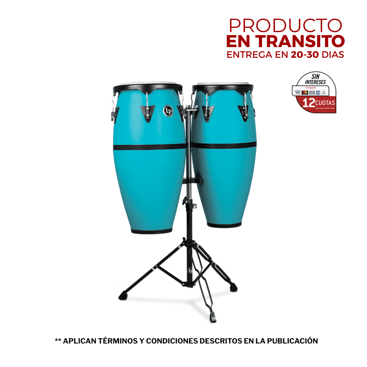 CONGA SET CON ATRIL 10-11 DISCOVERY - SEA FOAM LP646D-SF LP 1